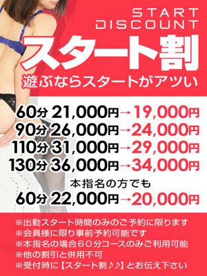 スタート割のプロフィール写真